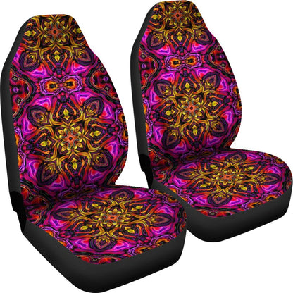 kaleidoscope Abstract Print Design Universal Fit Car Seat Covers