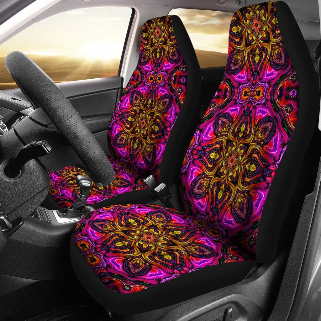 kaleidoscope Abstract Print Design Universal Fit Car Seat Covers