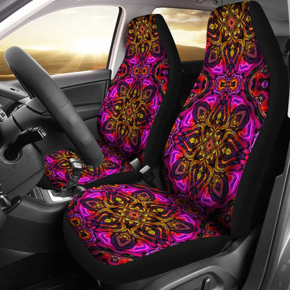 kaleidoscope Abstract Print Design Universal Fit Car Seat Covers