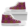 Kaleidoscope Abstract Print Design Women High Top Shoes