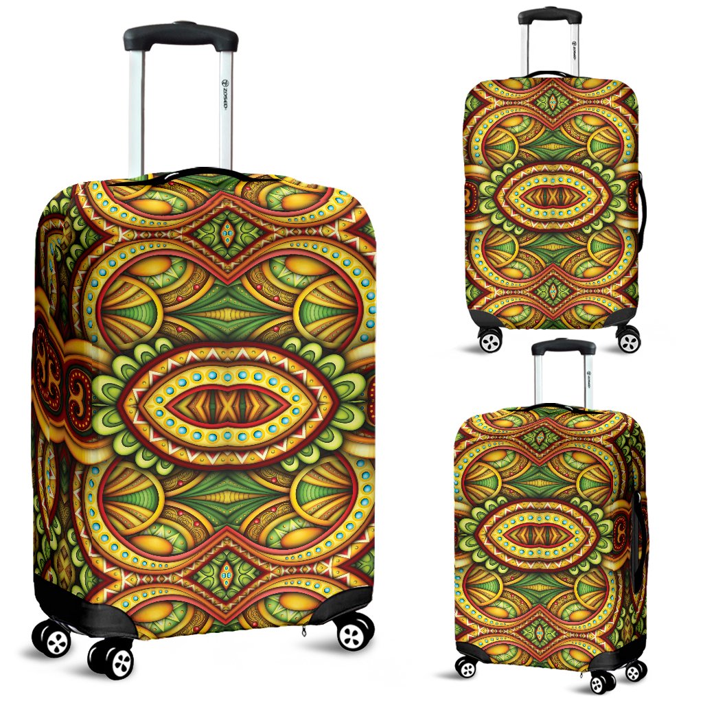 Kaleidoscope Colorful Print Design Luggage Cover Protector