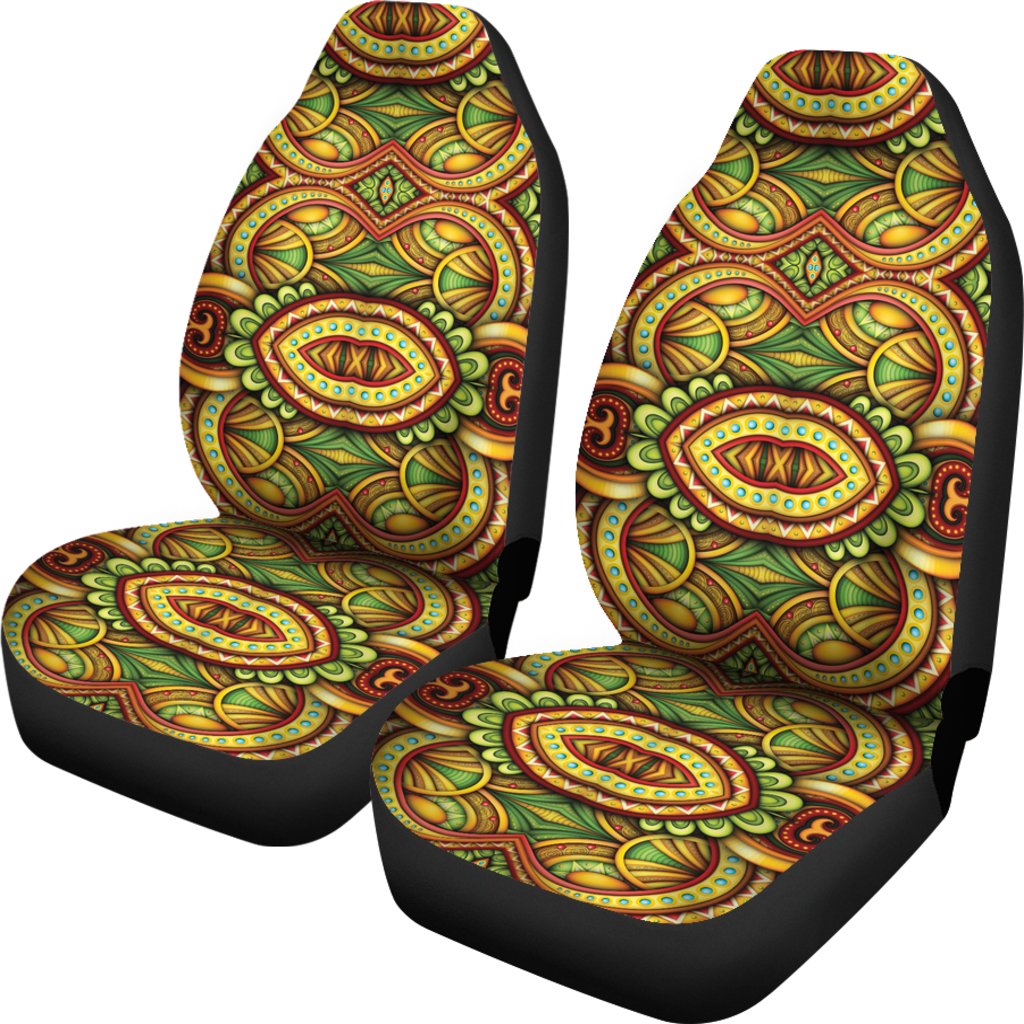kaleidoscope Colorful Print Design Universal Fit Car Seat Covers