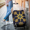 Kaleidoscope Gold Print Design Luggage Cover Protector