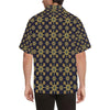 kaleidoscope Gold Print Design Men Aloha Hawaiian Shirt