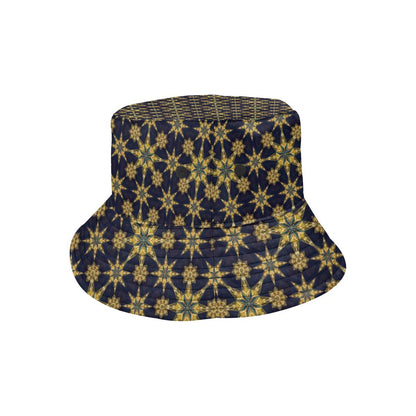 kaleidoscope Gold Print Design Unisex Bucket Hat
