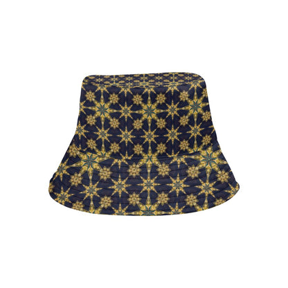 kaleidoscope Gold Print Design Unisex Bucket Hat