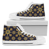 Kaleidoscope Gold Print Design Women High Top Shoes