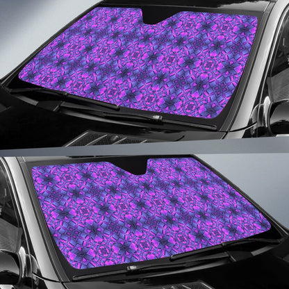 Kaleidoscope Pattern Print Design Car Sun Shade For Windshield