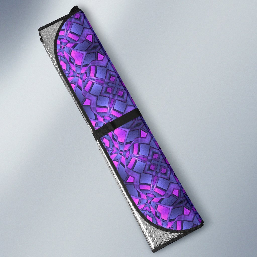 Kaleidoscope Pattern Print Design Car Sun Shade For Windshield