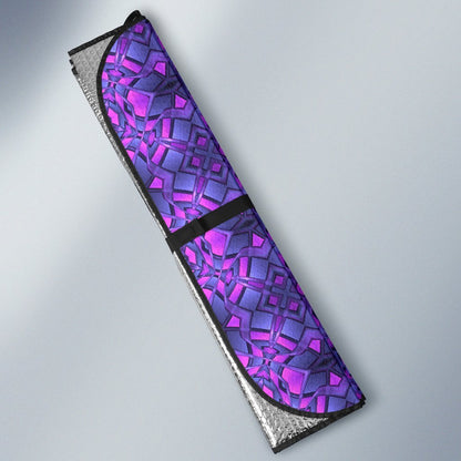 Kaleidoscope Pattern Print Design Car Sun Shade For Windshield