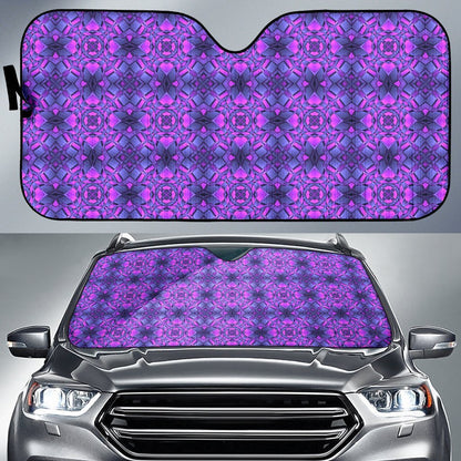 Kaleidoscope Pattern Print Design Car Sun Shade For Windshield