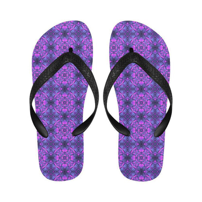 kaleidoscope Pattern Print Design Flip Flops-JTAMIGO.COM