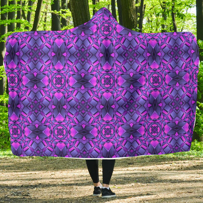 kaleidoscope Pattern Print Design Hooded Blanket-JTAMIGO.COM