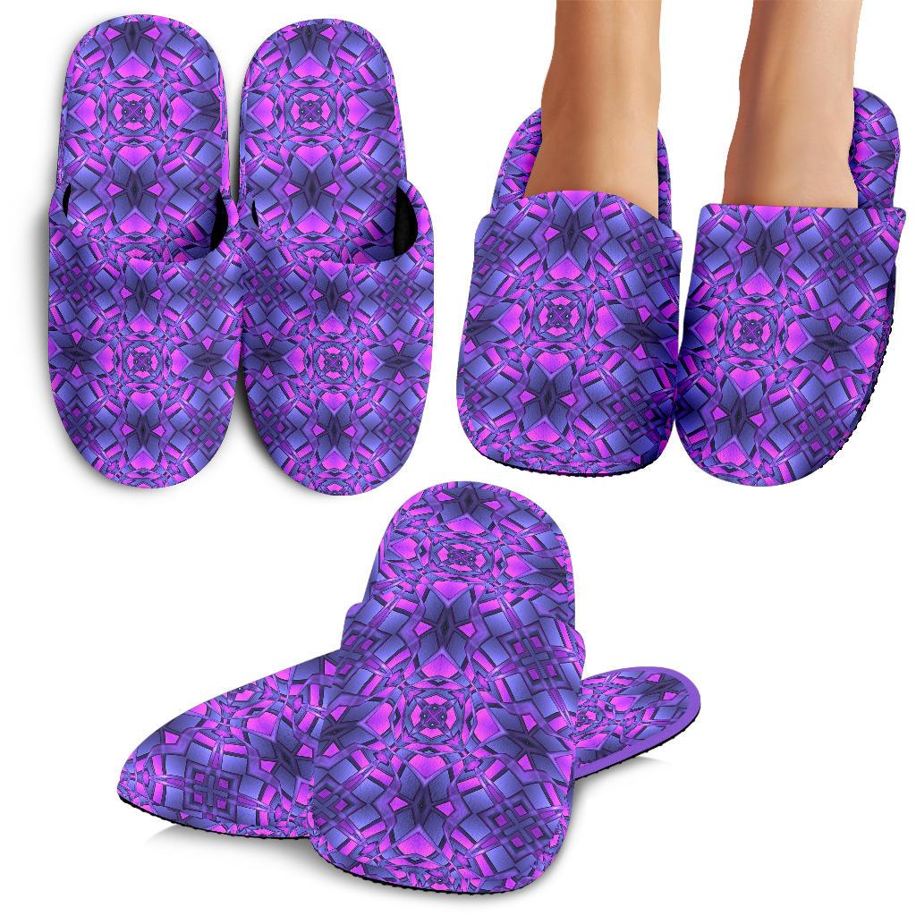 kaleidoscope Pattern Print Design House Slippers