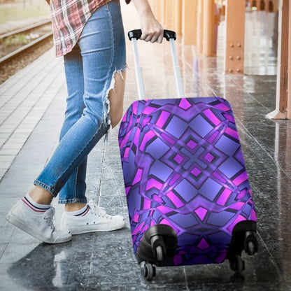 Kaleidoscope Pattern Print Design Luggage Cover Protector
