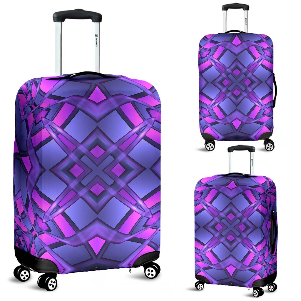 Kaleidoscope Pattern Print Design Luggage Cover Protector