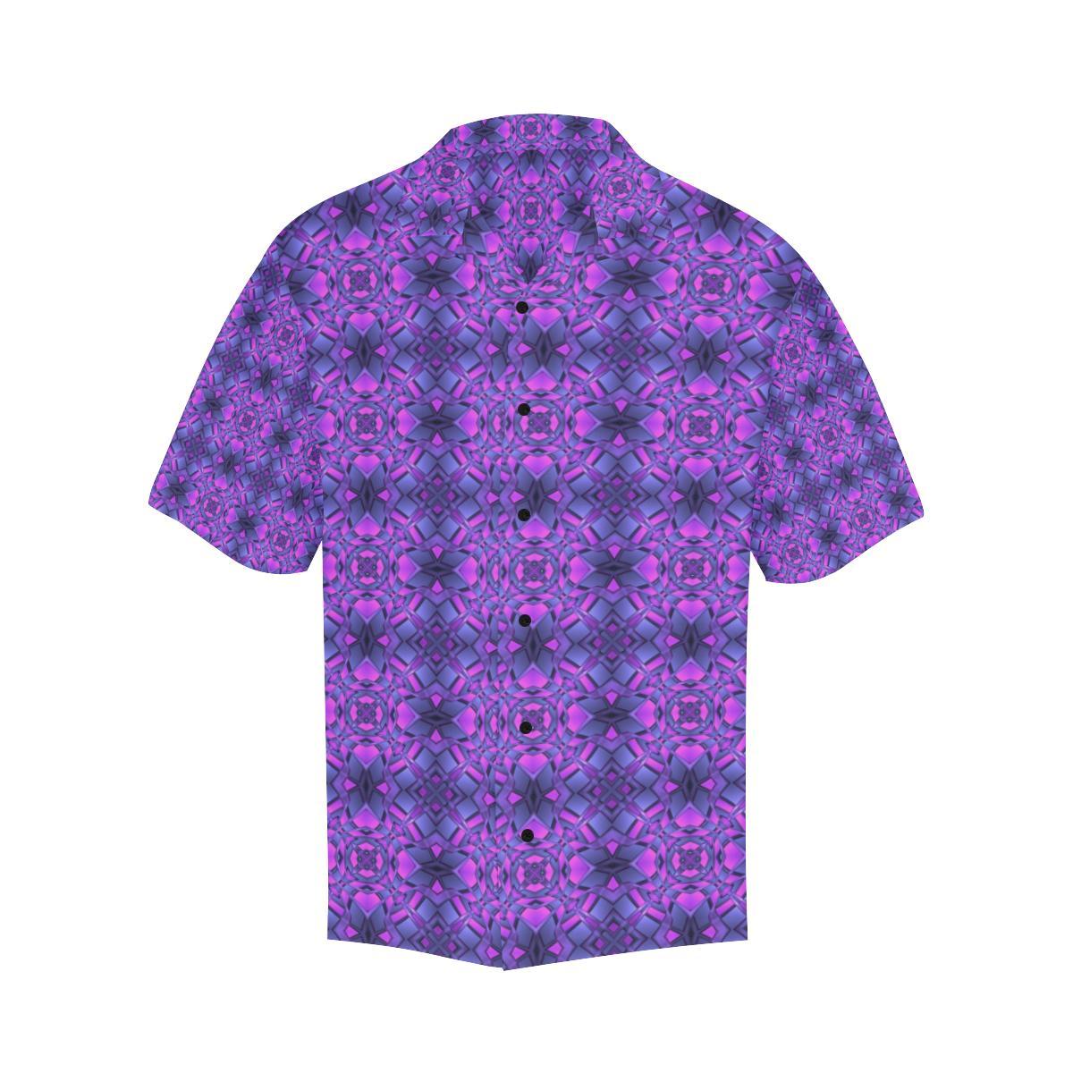kaleidoscope Pattern Print Design Men Aloha Hawaiian Shirt