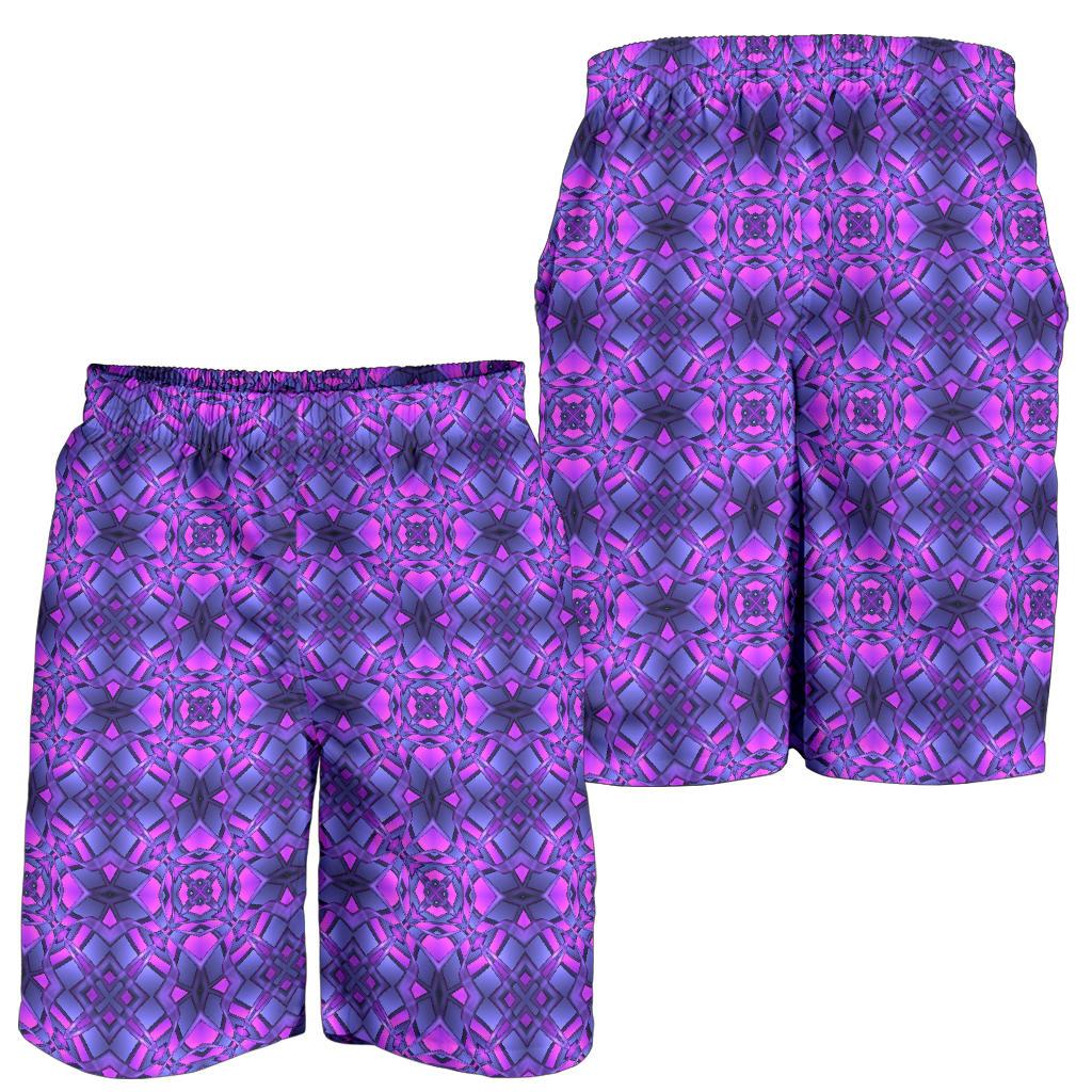 kaleidoscope Pattern Print Design Mens Shorts-JTAMIGO.COM