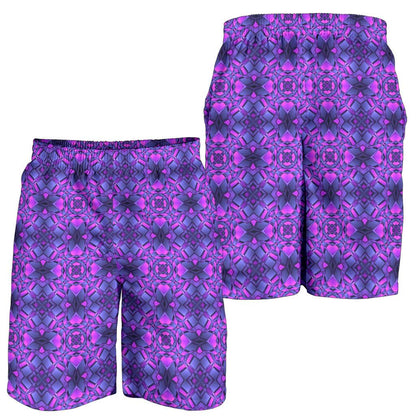 kaleidoscope Pattern Print Design Mens Shorts-JTAMIGO.COM