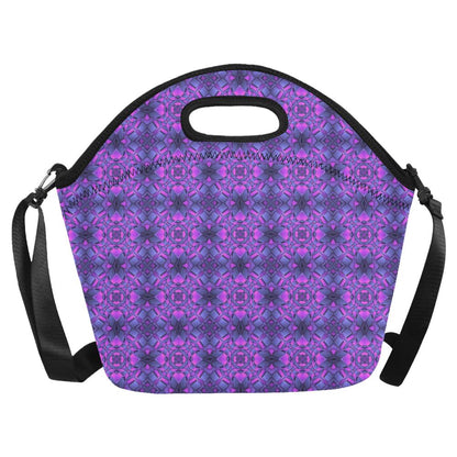 kaleidoscope Pattern Print Design Neoprene Lunch Bag (Model 1669)(Large)-JTAMIGO.COM