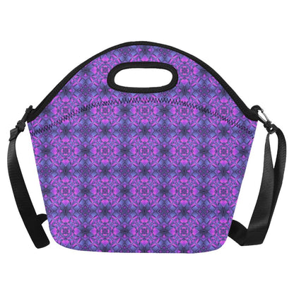 kaleidoscope Pattern Print Design Neoprene Lunch Bag (Model 1669)(Large)-JTAMIGO.COM