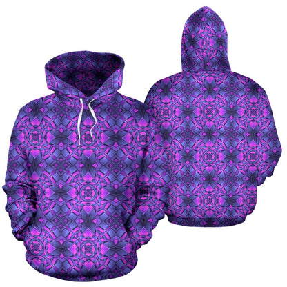 kaleidoscope Pattern Print Design Pullover Hoodie