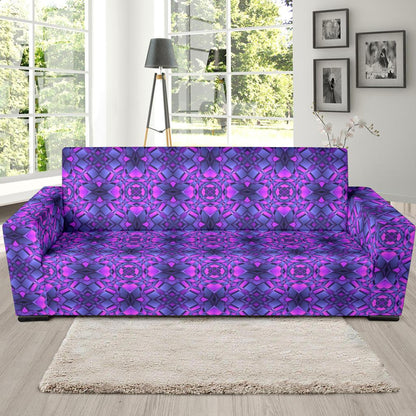 kaleidoscope Pattern Print Design Sofa Slipcover-JTAMIGO.COM