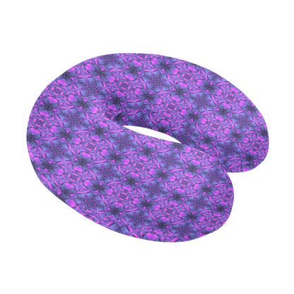 kaleidoscope Pattern Print Design U-Shaped Travel Neck Pillow-JTAMIGO.COM