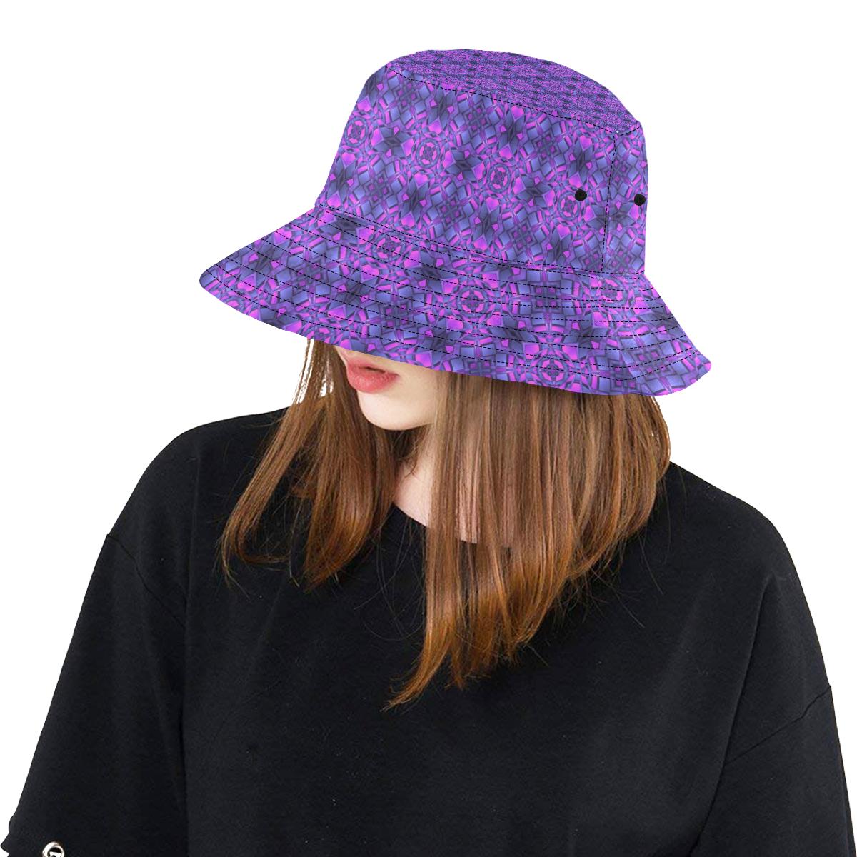 kaleidoscope Pattern Print Design Unisex Bucket Hat