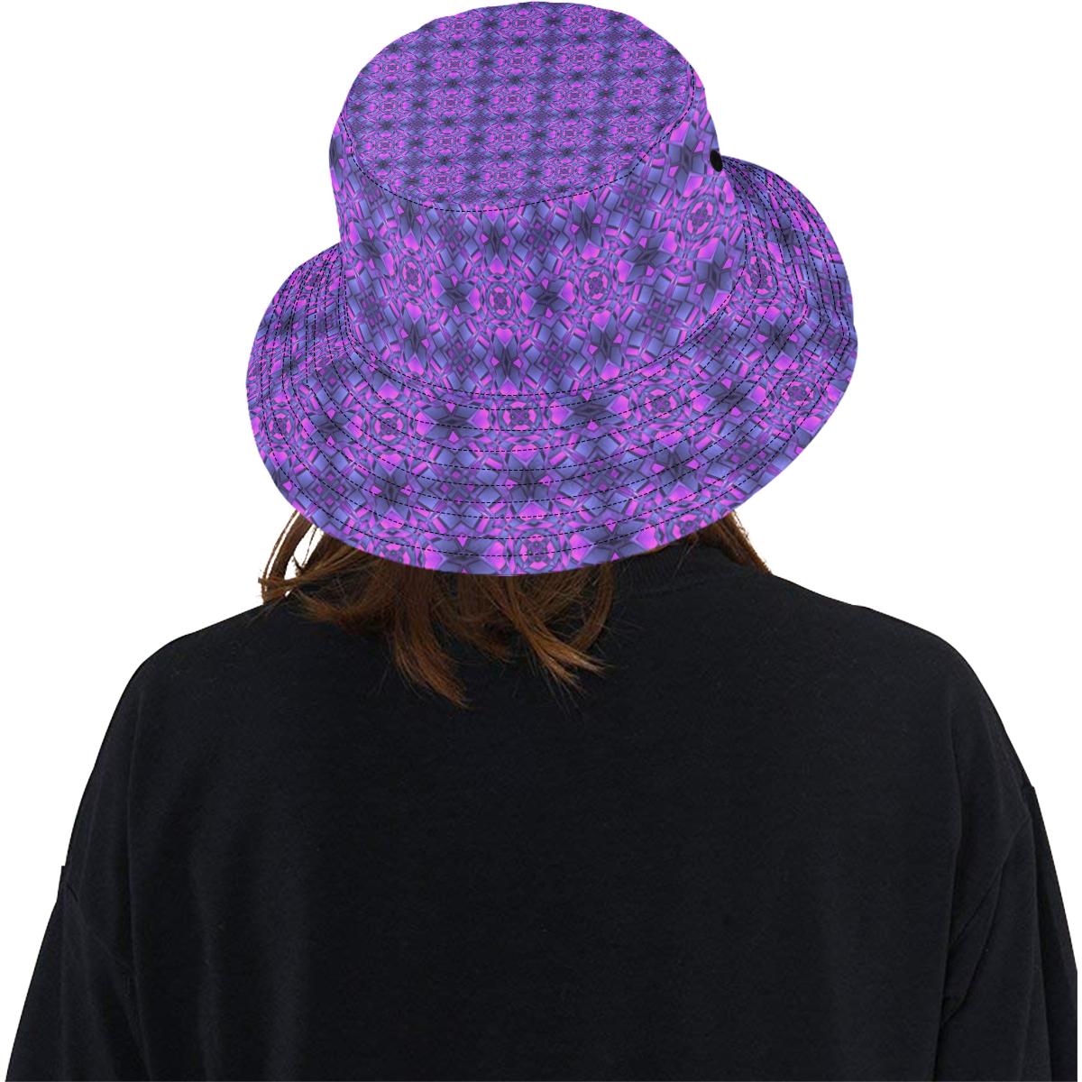 kaleidoscope Pattern Print Design Unisex Bucket Hat