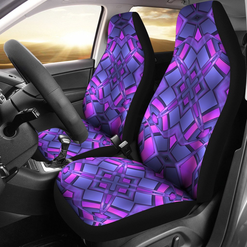 kaleidoscope Pattern Print Design Universal Fit Car Seat Covers
