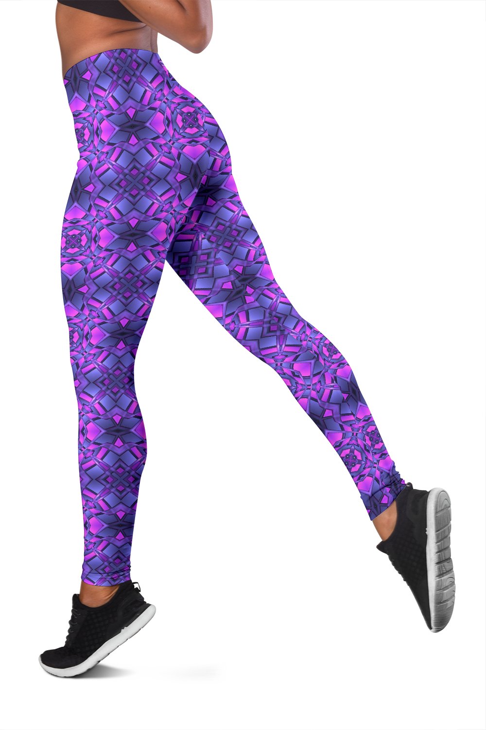 kaleidoscope Pattern Print Design Women Leggings