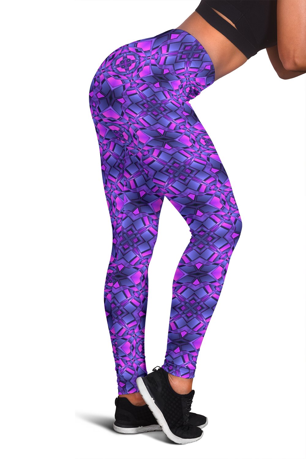 kaleidoscope Pattern Print Design Women Leggings