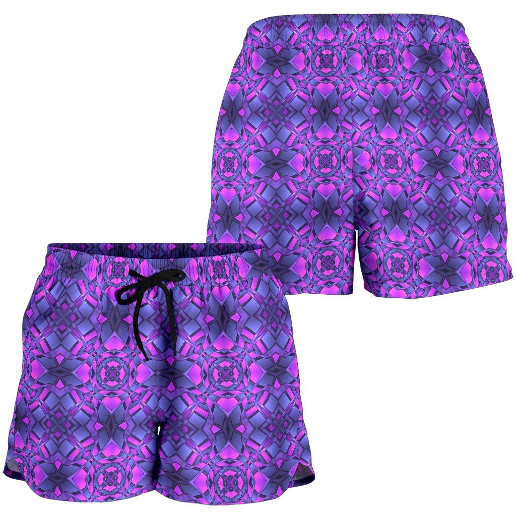 kaleidoscope Pattern Print Design Women Shorts-JTAMIGO.COM