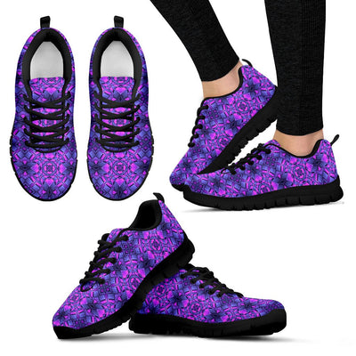 Kaleidoscope Pattern Print Design Women Sneakers Shoes