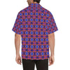 kaleidoscope Purple Orange Print Design Men Aloha Hawaiian Shirt