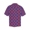 kaleidoscope Purple Orange Print Design Men Aloha Hawaiian Shirt