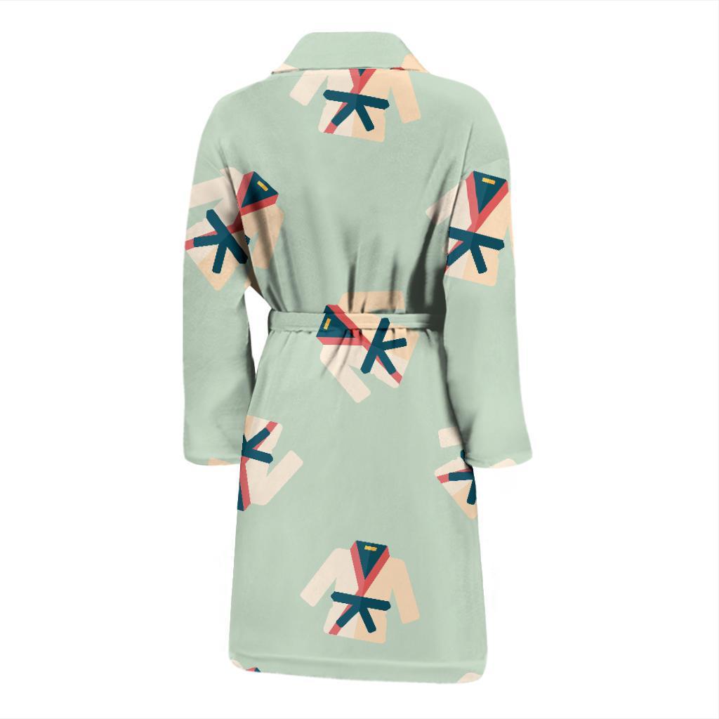 Karate Pattern Print Design 02 Men Bathrobe-JORJUNE.COM