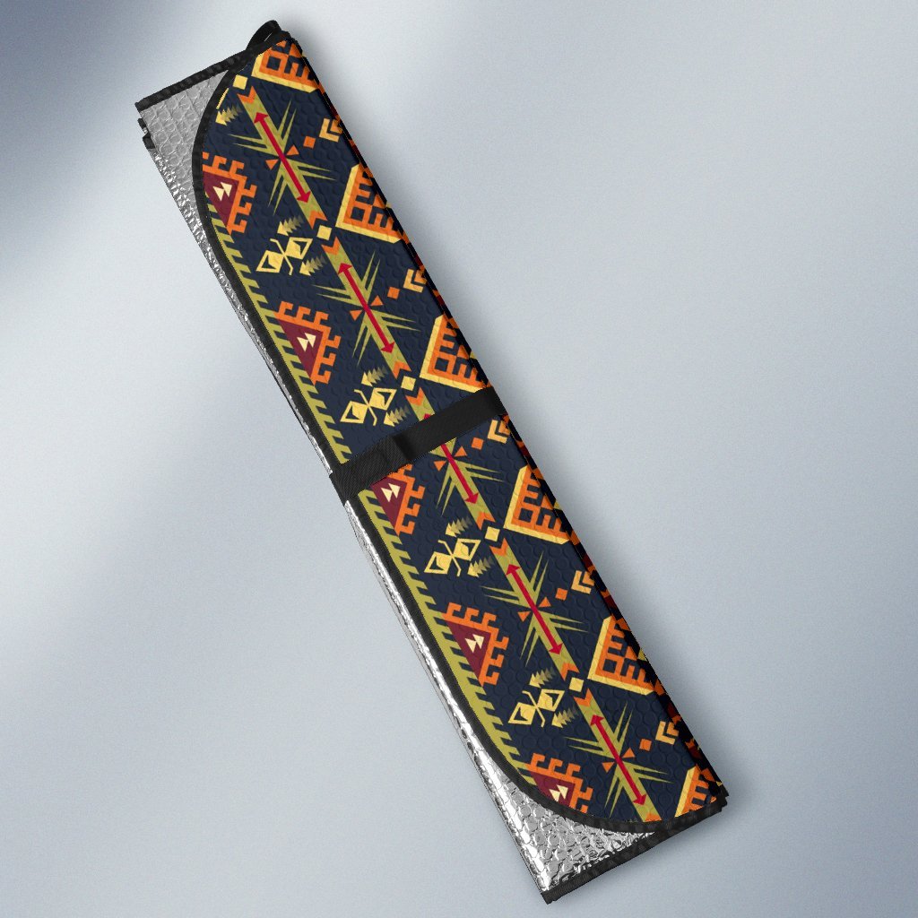 Kente Classic Design African Print Car Sun Shade For Windshield