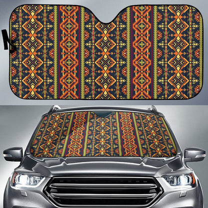 Kente Classic Design African Print Car Sun Shade For Windshield