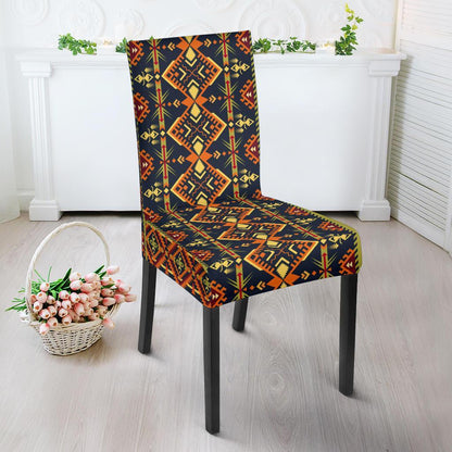 Kente Classic Design African Print Dining Chair Slipcover-JTAMIGO.COM