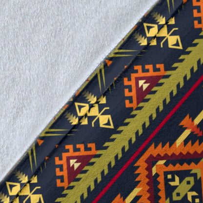Kente Classic Design African Print Fleece Blanket