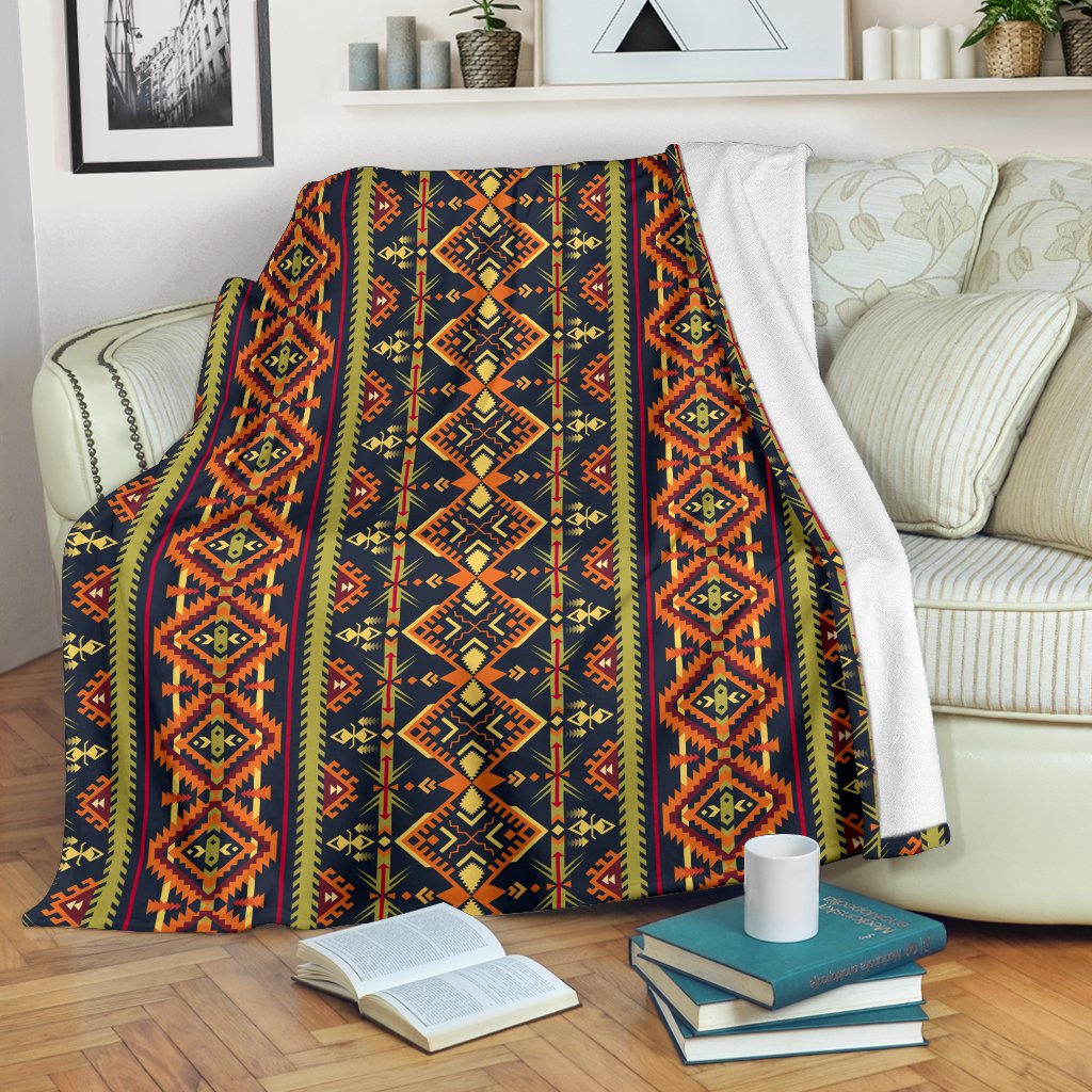 Kente Classic Design African Print Fleece Blanket