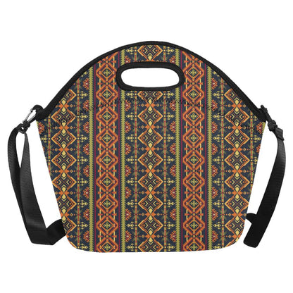 Kente Classic Design African Print Neoprene Lunch Bag (Model 1669)(Large)-JTAMIGO.COM
