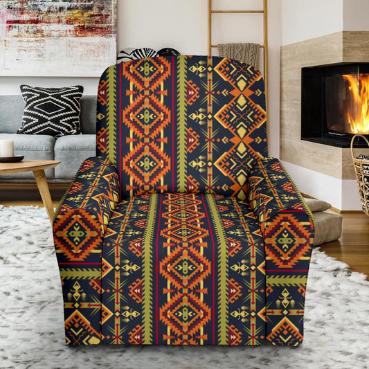 Kente Classic Design African Print Single Sofa Slipcover -JTAMIGO.COM