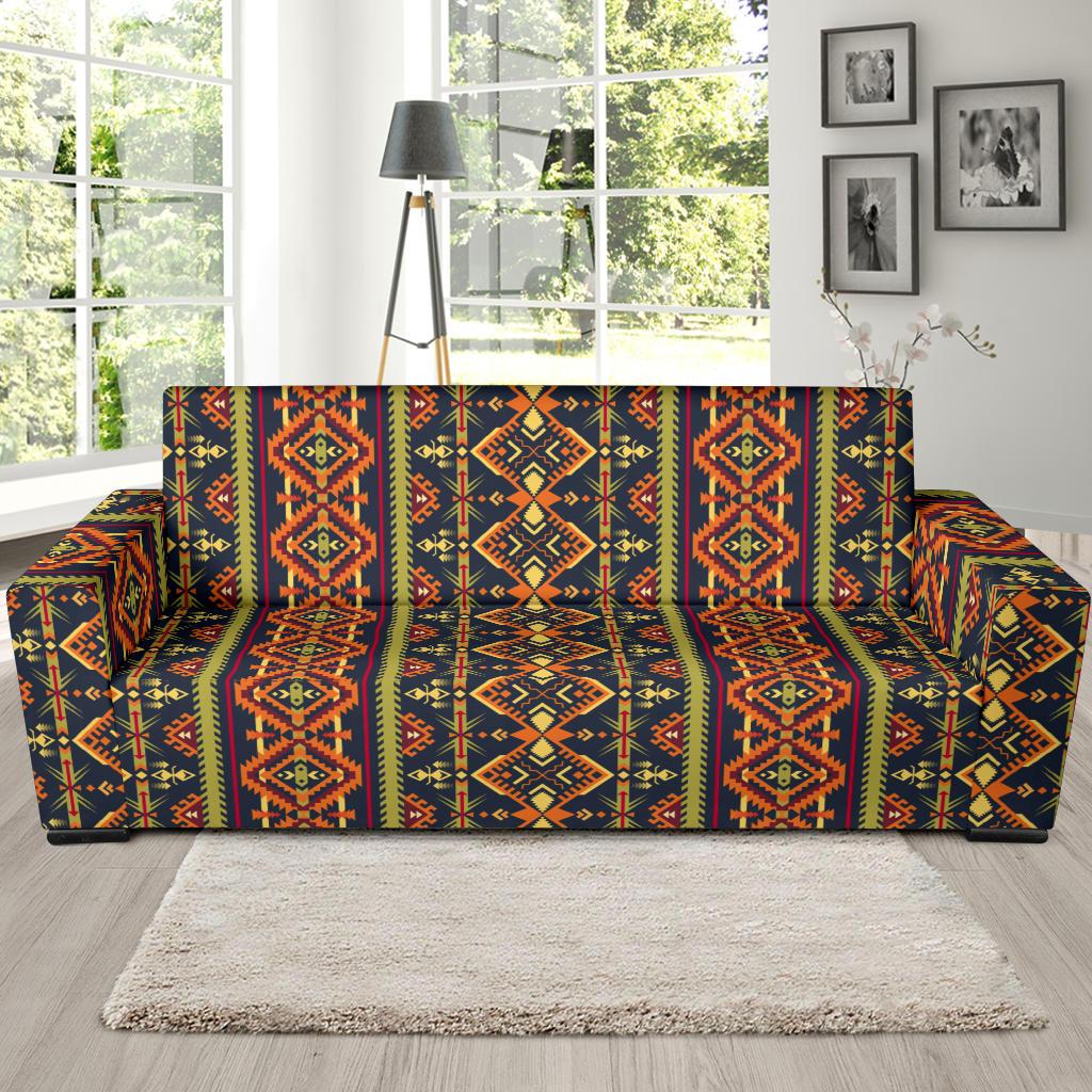 Kente Classic Design African Print Sofa Slipcover-JTAMIGO.COM