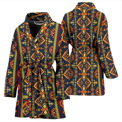 Kente Classic Design African Print Women Bath Robe-JTAMIGO.COM