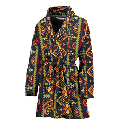 Kente Classic Design African Print Women Bath Robe-JTAMIGO.COM