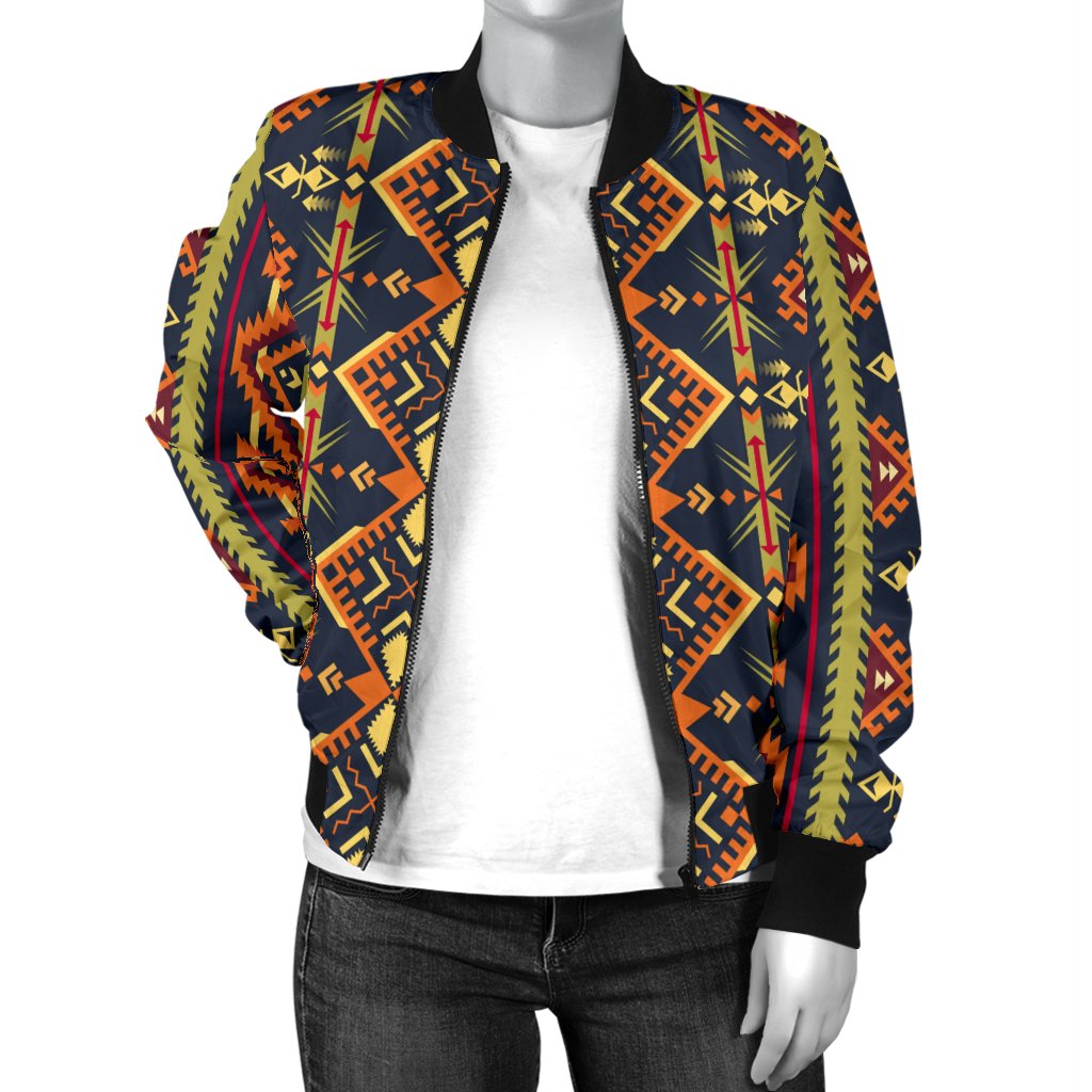 Kente Classic Design African Print Women Casual Bomber Jacket