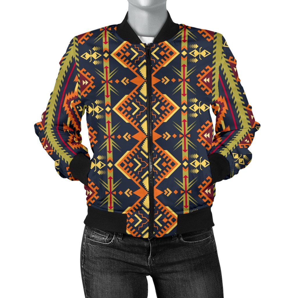 Kente Classic Design African Print Women Casual Bomber Jacket